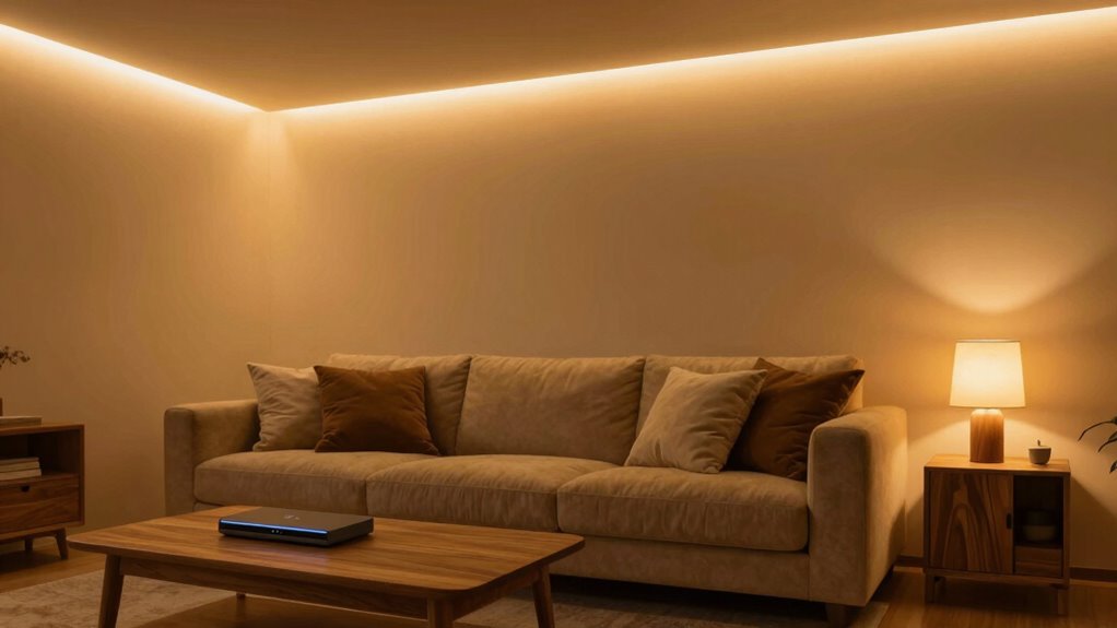 smart lighting enhances mood ambiance