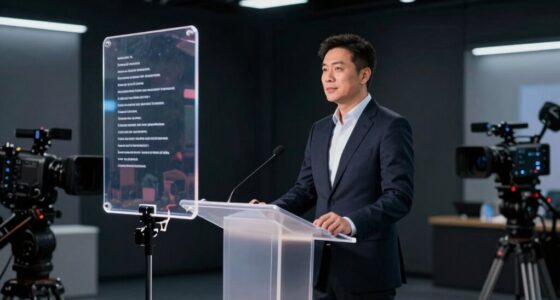 teleprompters enhance solo broadcasting