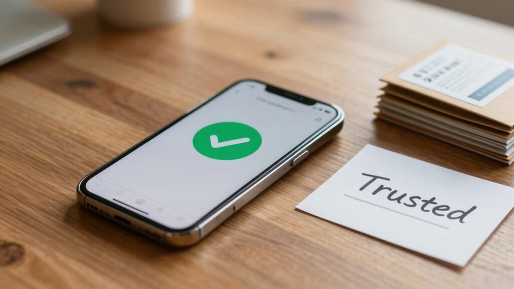 trust through reputation and reviews