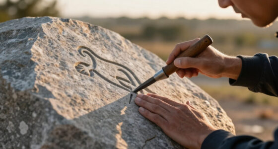 Inside The AI-Driven Process Of 'The Runestone Field' SVG Carving