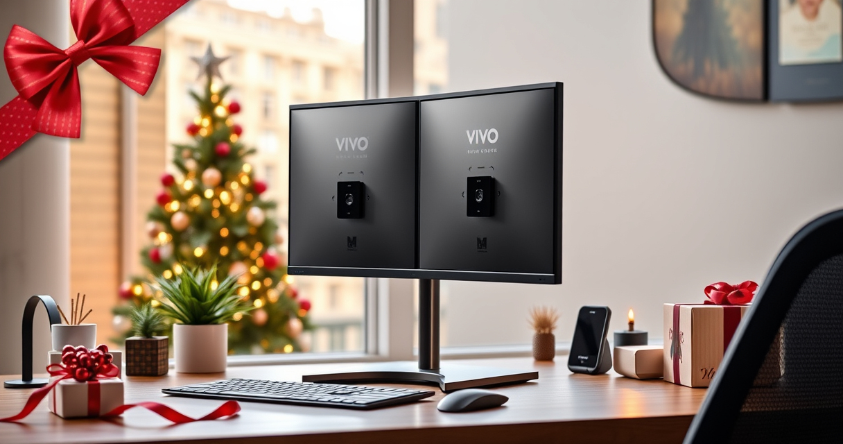 VIVO Dual Monitor Desk Mount: A Gift for a Better Setup